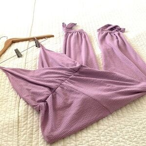 Flashing Lights NWOT Lavender romper